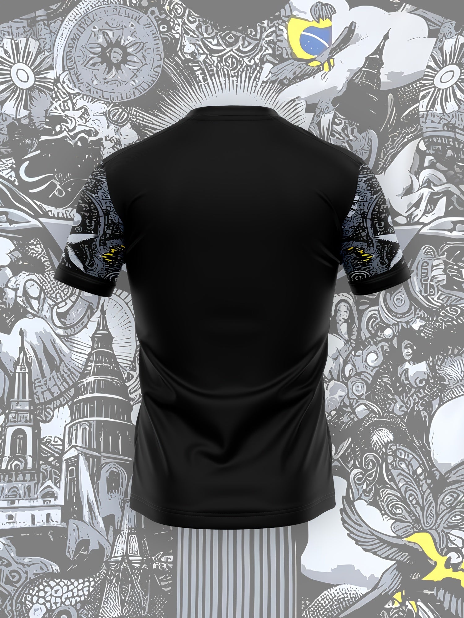 Brazil Jesus Special Edition Football Shirt,  Unisex Sports T-shirt, Men's and Women's Training Shirt, Sporty Design