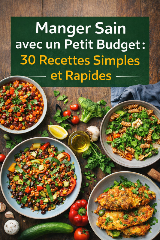 Manger Sain avec un Petit Budget  30 Recettes Simples et Rapides