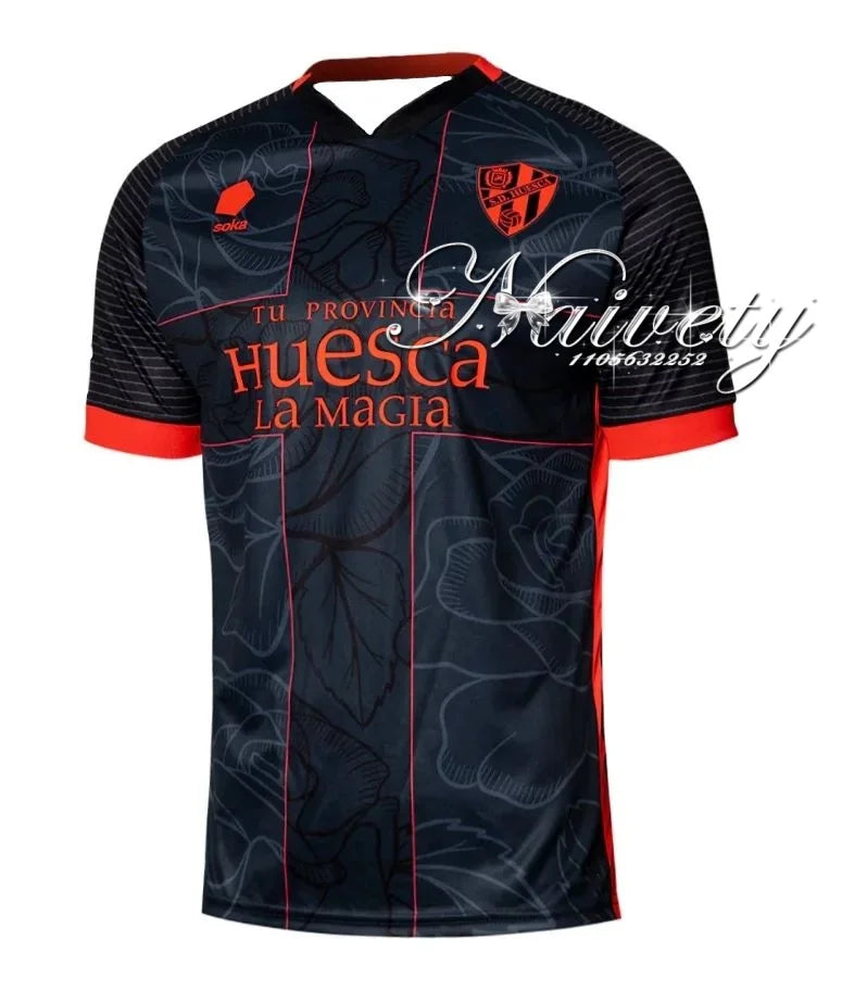 Jersey Quick-drying Breathable T-shirt SD Huesca Away Jersey Football Training Sports T-shirt Top