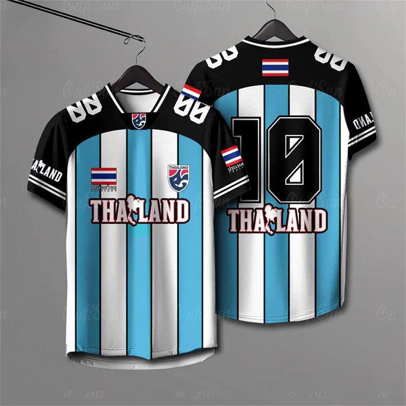 Men And Women Elephant Thailand 3D Printed Rugby Collar Short Sleeve Summer Street T Shirt Man High Quality Oversized Breathable