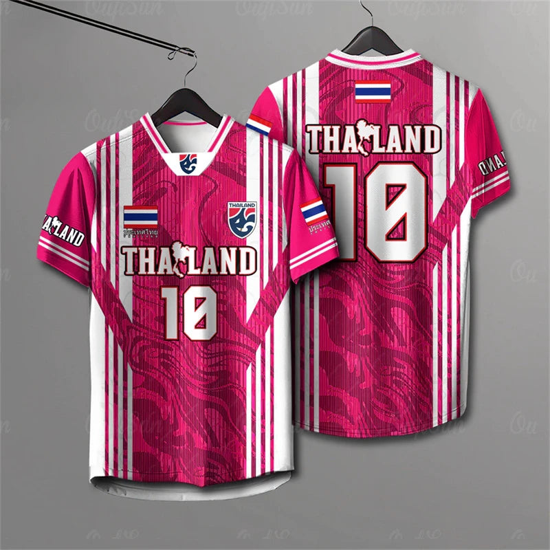 Men And Women Elephant Thailand 3D Printed Rugby Collar Short Sleeve Summer Street T Shirt Man High Quality Oversized Breathable