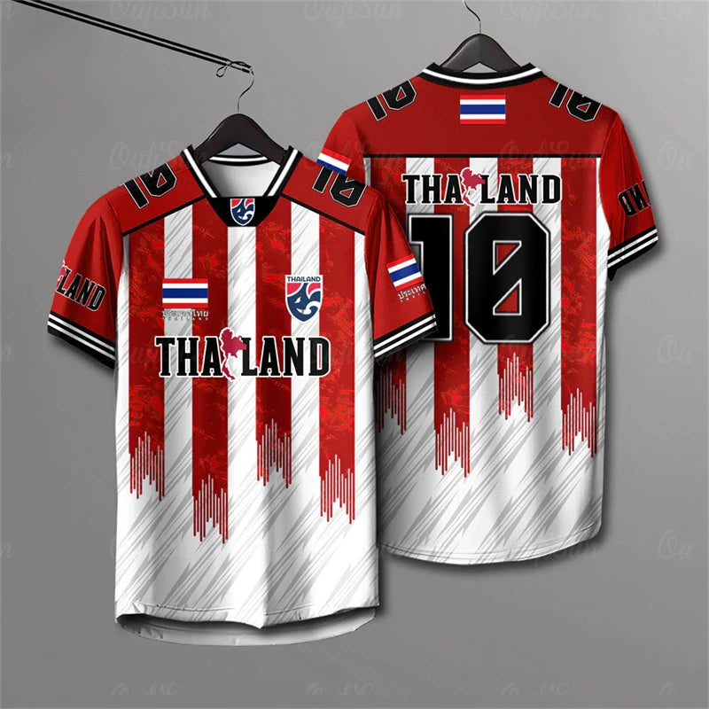 Men And Women Elephant Thailand 3D Printed Rugby Collar Short Sleeve Summer Street T Shirt Man High Quality Oversized Breathable