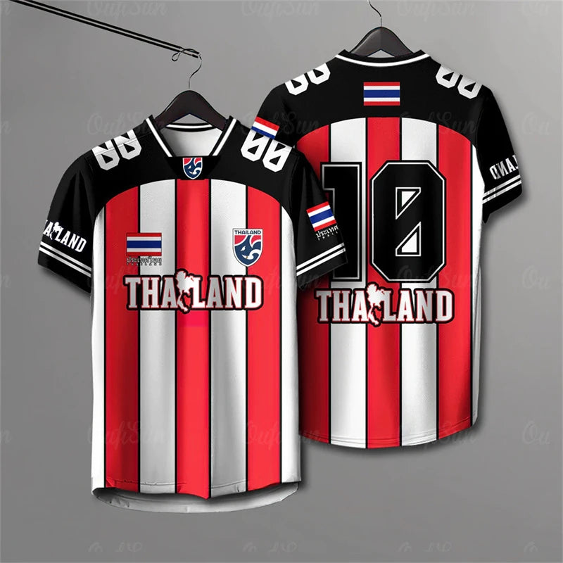 Men And Women Elephant Thailand 3D Printed Rugby Collar Short Sleeve Summer Street T Shirt Man High Quality Oversized Breathable