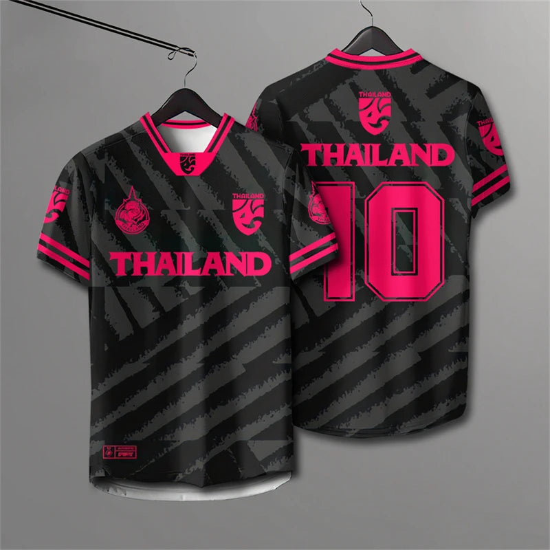Men And Women Elephant Thailand 3D Printed Rugby Collar Short Sleeve Summer Street T Shirt Man High Quality Oversized Breathable