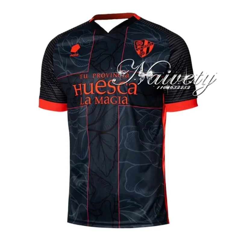Jersey Quick-drying Breathable T-shirt SD Huesca Away Jersey Football Training Sports T-shirt Top