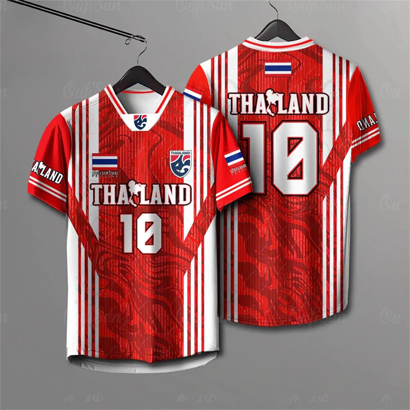 Men And Women Elephant Thailand 3D Printed Rugby Collar Short Sleeve Summer Street T Shirt Man High Quality Oversized Breathable