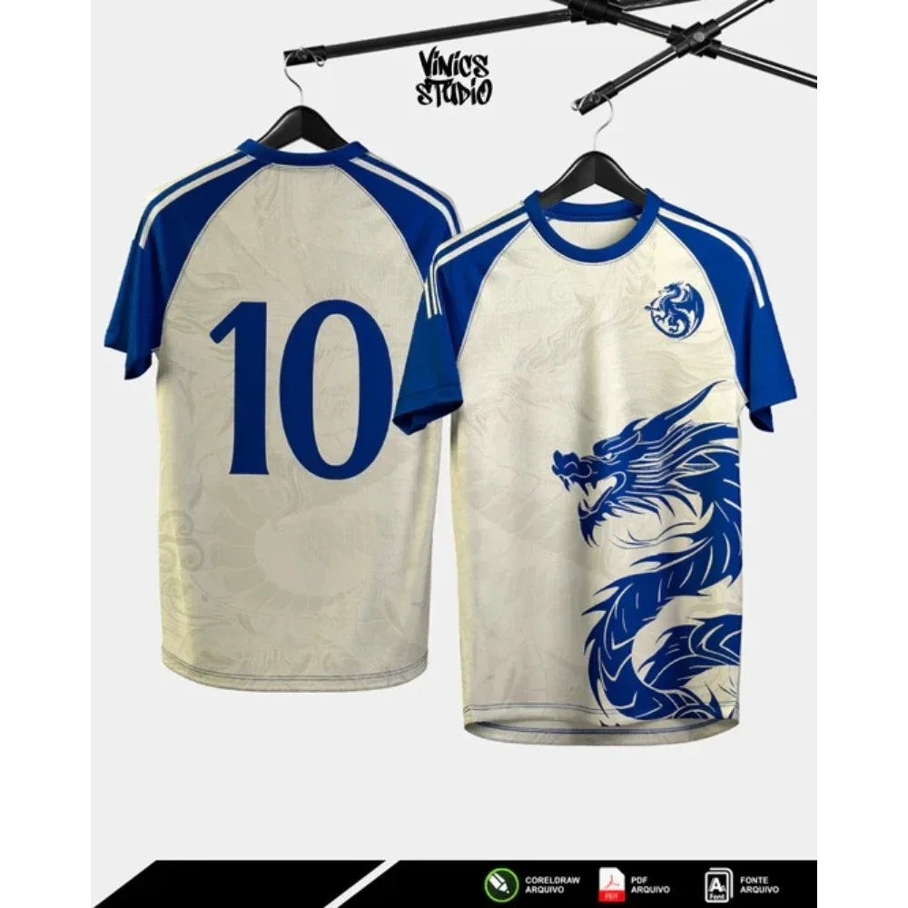 Dragon Jersey - Black with Purple Flames Number 10 Unique Dragon Design Ideal for Football & Art Enthusiasts