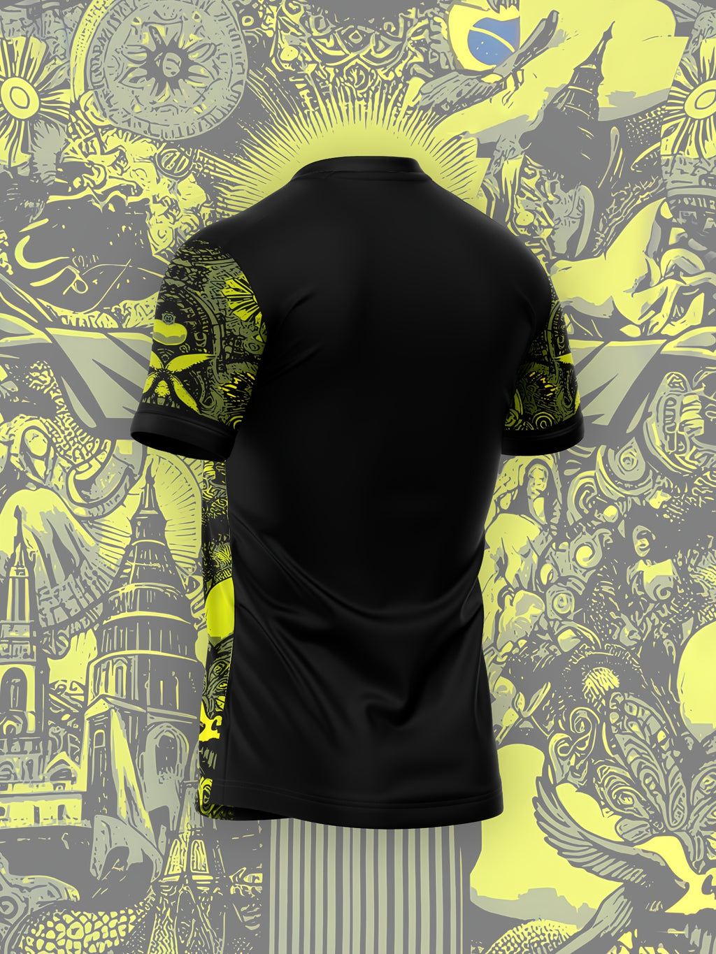 Brazil Jesus Special Edition Football Shirt,  Unisex Sports T-shirt, Men's and Women's Training Shirt, Sporty Design