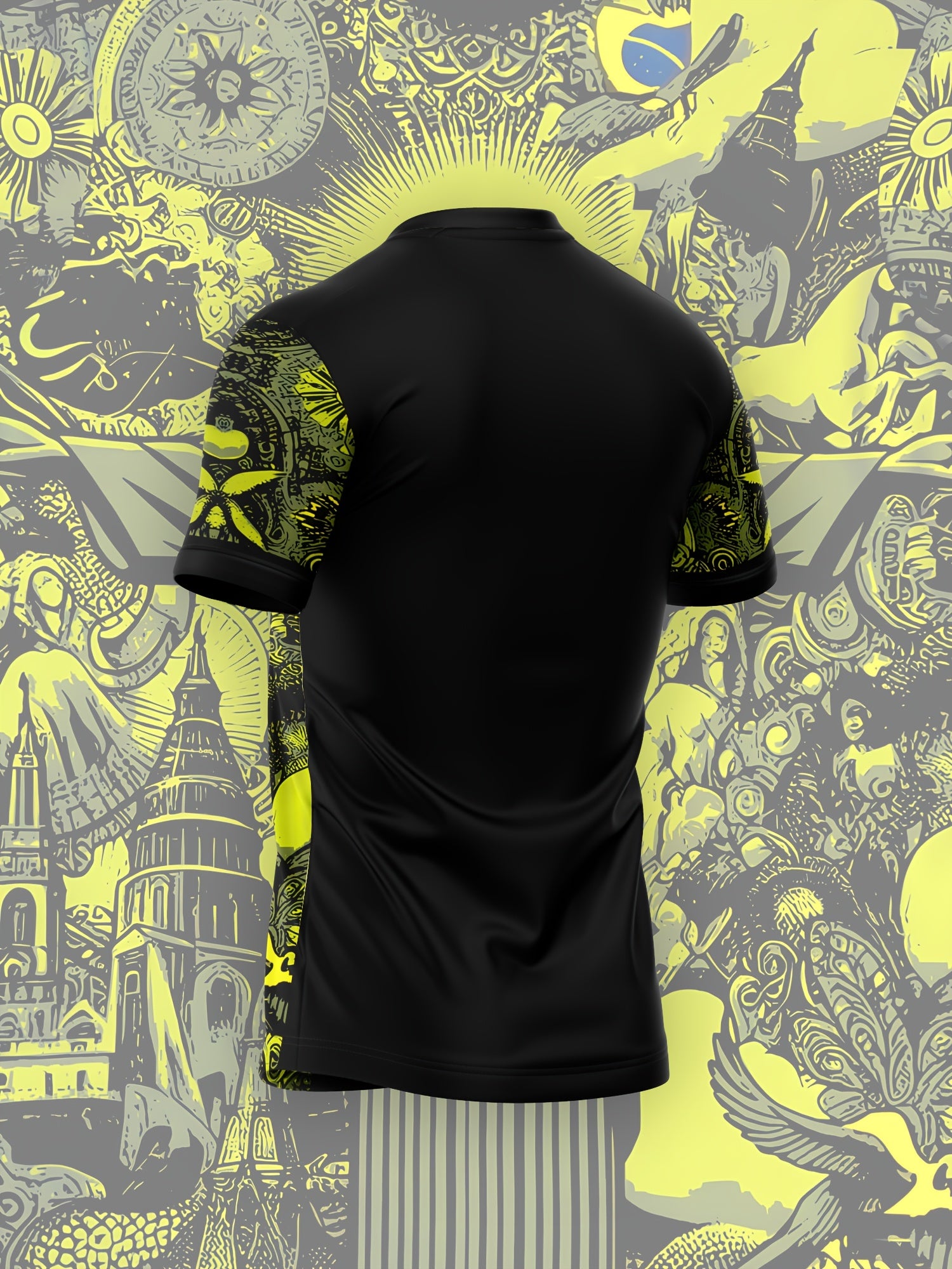 Brazil Jesus Special Edition Football Shirt,  Unisex Sports T-shirt, Men's and Women's Training Shirt, Sporty Design